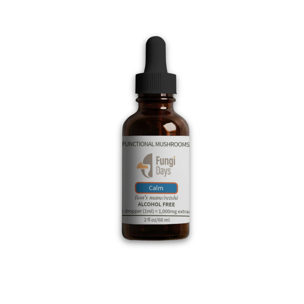 Calm Mushroom Blend for Stress Support & Relaxation | 2oz Tincture NA