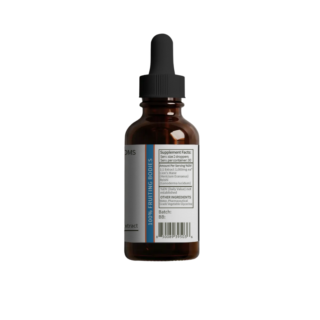 Calm Mushroom Blend for Stress Support & Relaxation | 2oz Tincture NA