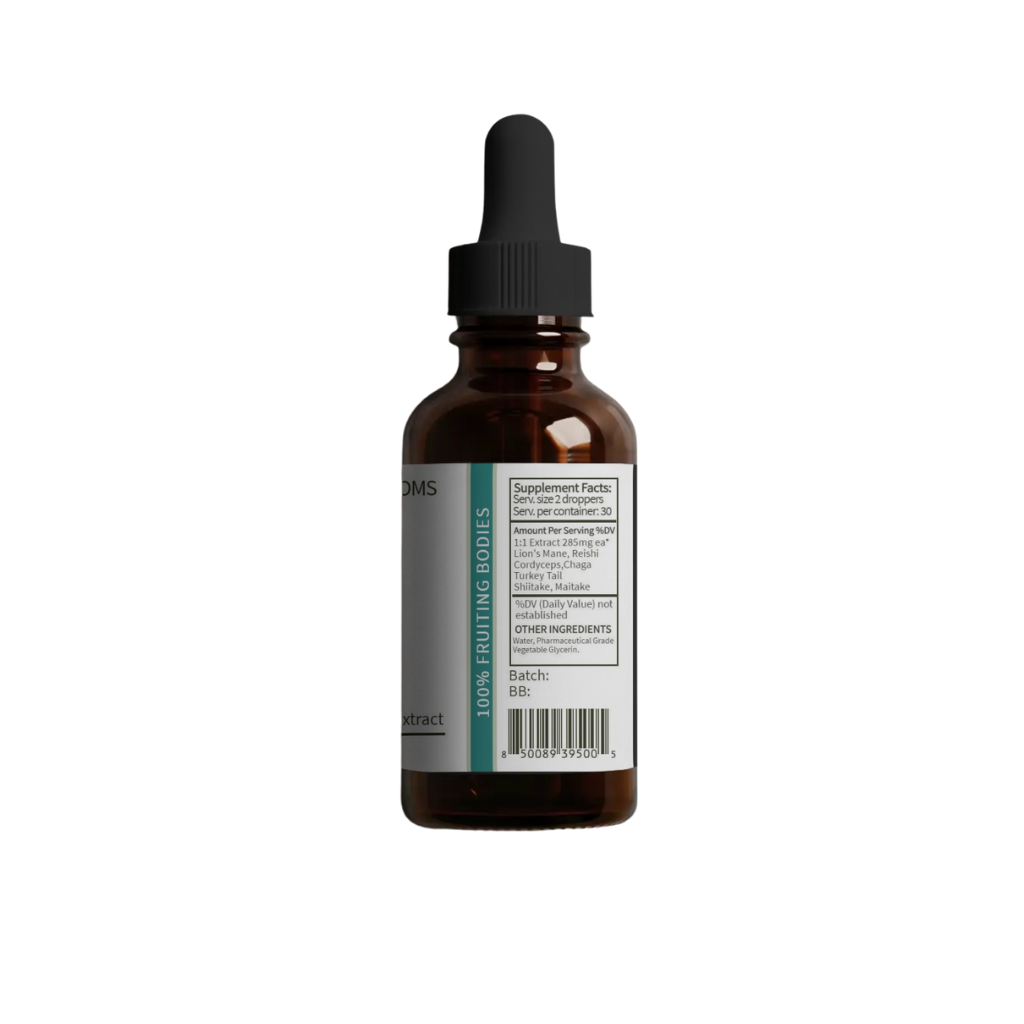 Daily Shield 7 Mushroom Blend | Wellness, Energy & Immune Support | 2oz Tincture NA