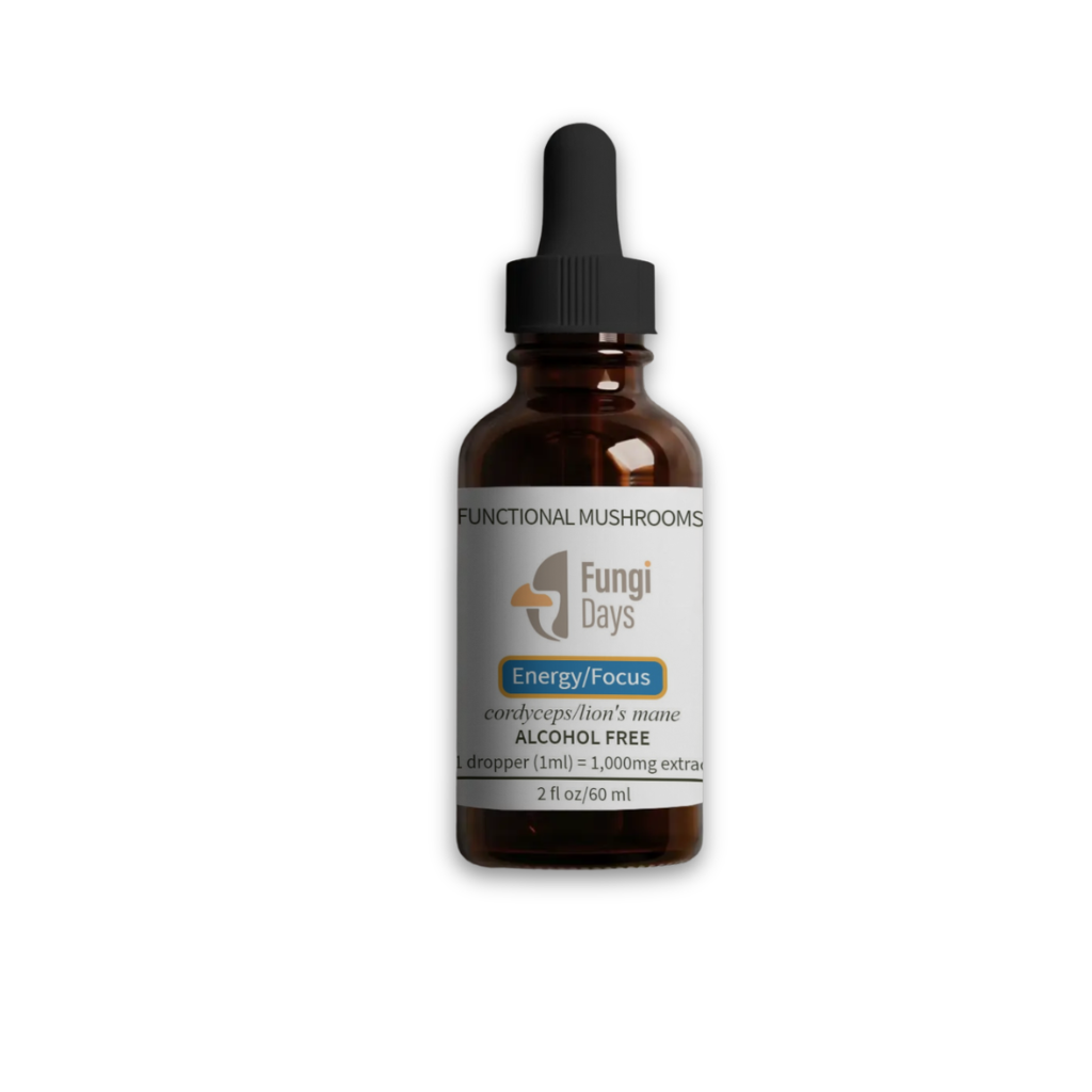 Energy & Focus Mushroom Blend | Natural Energy, Focus & Mental Clarity | 2oz Tincture NA