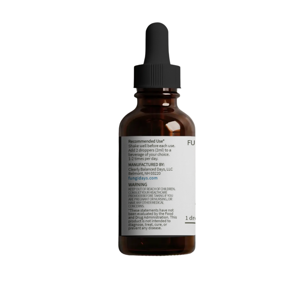 Energy & Focus Mushroom Blend | Natural Energy, Focus & Mental Clarity | 2oz Tincture NA