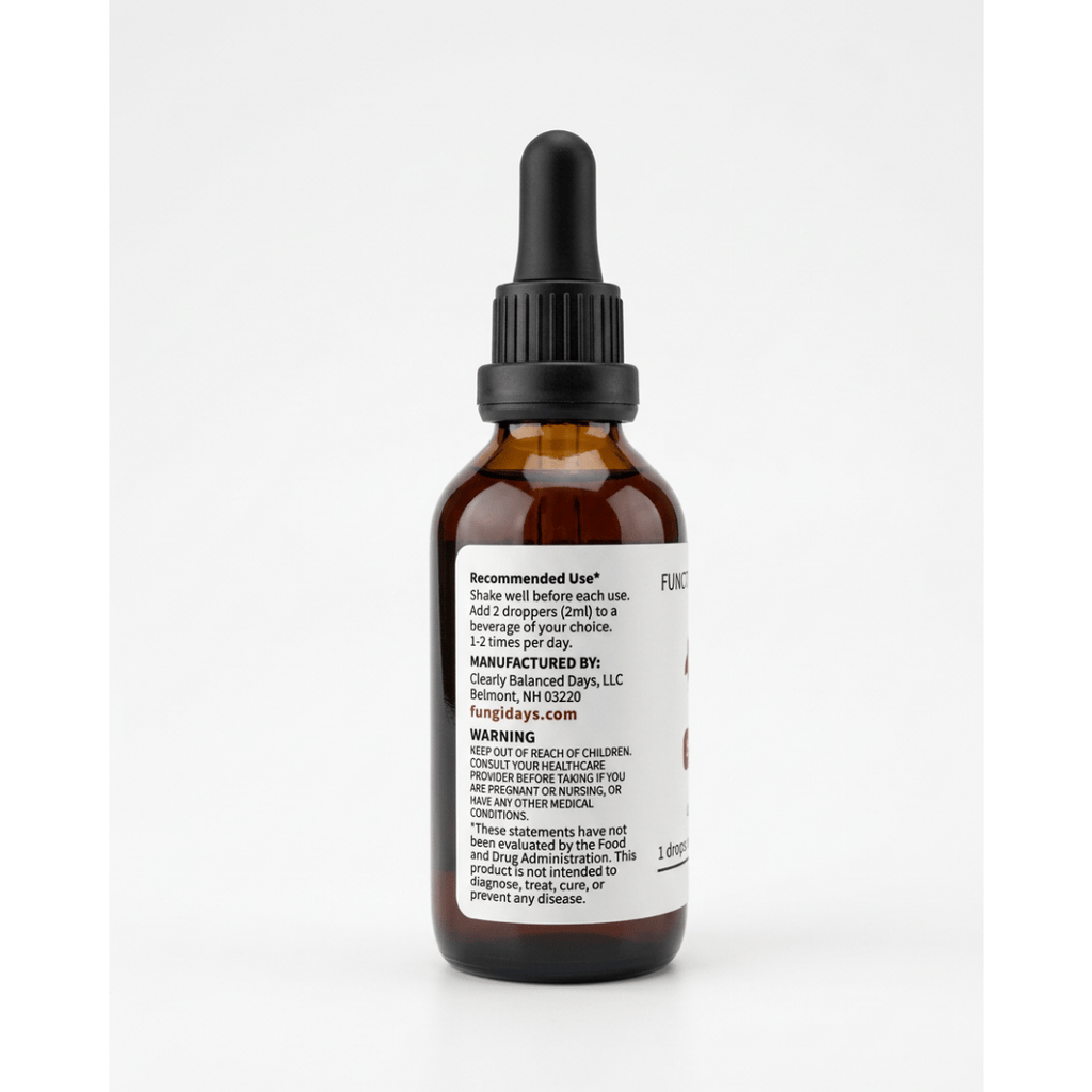 Reishi Mushroom Extract for Stress Support & Relaxation | 2oz Alcohol Free Tincture