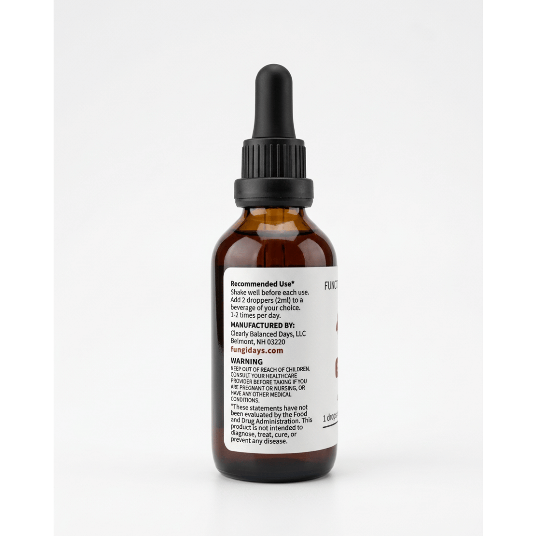 Reishi Mushroom Extract for Stress Support & Relaxation | 2oz Alcohol Free Tincture