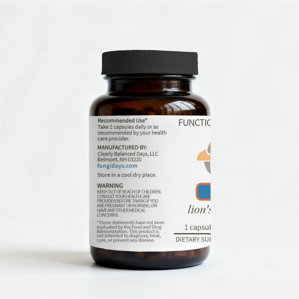 Calm Mushroom Blend for Stress Support & Relaxation | 60ct Capsules